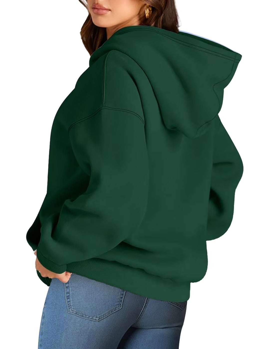 Hoodies for Women Fleece Hooded Sweatshirts Oversized Pullover Long Sleeve Ladies Tops with Pocket