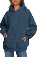 Hoodies for Women Fleece Hooded Sweatshirts Oversized Pullover Long Sleeve Ladies Tops with Pocket